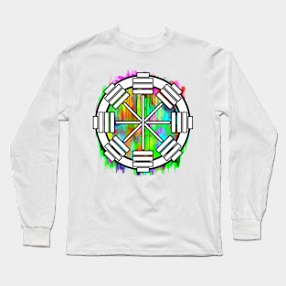 Bar star (black outline) Long Sleeve T-Shirt